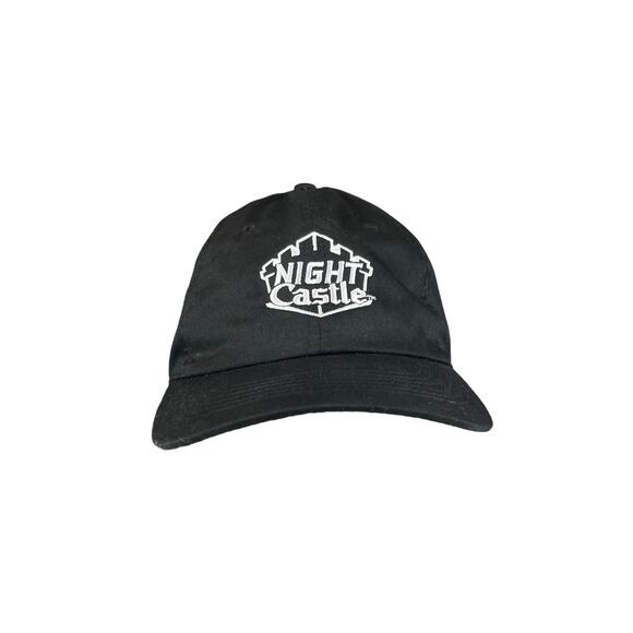 White Castle Night Castle Black Adjustable Baseball Cap Hat Embroidered Logo - Picture 1 of 7